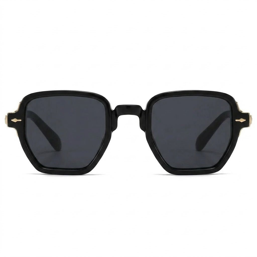 Lunettes de Soleil Cartier – Petite Monture Noire et Or Élégante