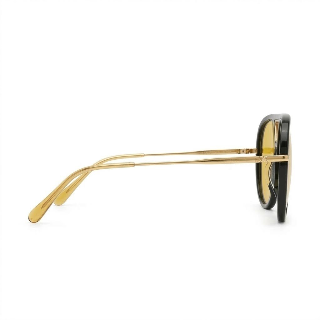 Lunettes de soleil – Ligne oversize jaune