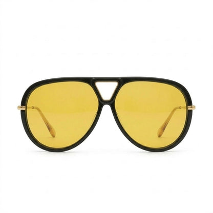 Lunettes de soleil – Ligne oversize jaune