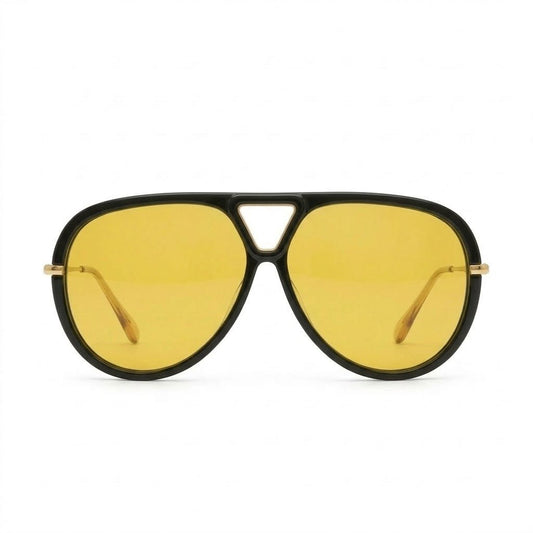 Lunettes de soleil – Ligne oversize jaune