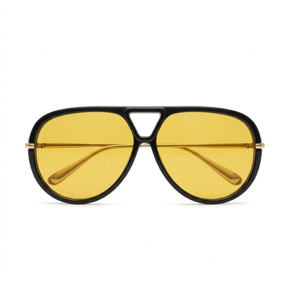 Lunettes de soleil – Ligne oversize jaune