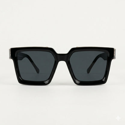 Lunettes de soleil Louis vuitton – Monture épaisse noire finition brillante