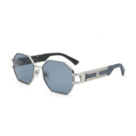 Lunettes de soleil Maybach – Ligne bleue argentée