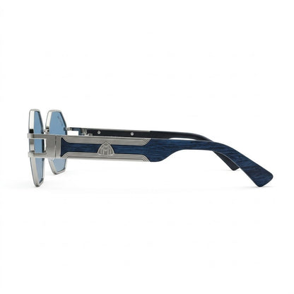 Lunettes de soleil Maybach – Ligne bleue argentée