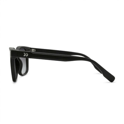 Lunettes de Soleil Moscot – Carré Noir Mat Verres Gris Dégradés