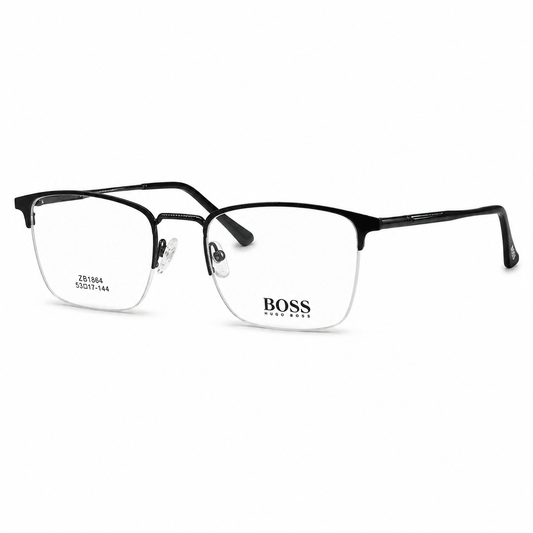 Lunettes photogray blue cut browline noires en métal fin – Amzi Optique Dakar
