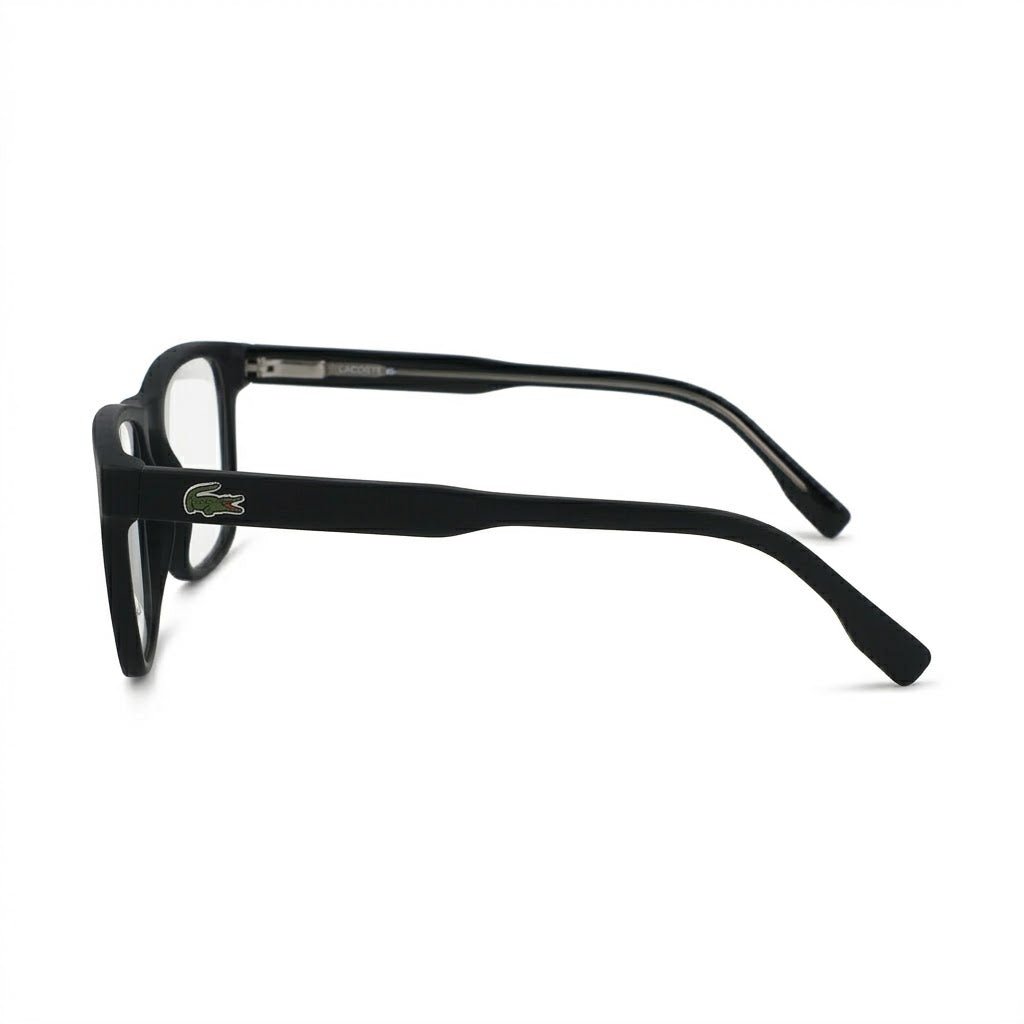 Lunettes Lacoste Photogray Anti-Reflet Blue Cut – Carrée Noire Mat Style Sport