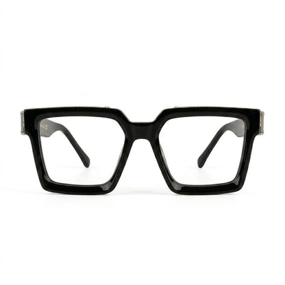 Lunettes Louis Vuitton Photogray Anti-Reflet Blue Cut – Carré Noir Oversize Doré