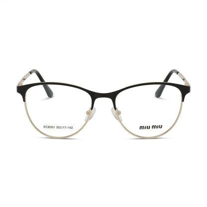 Lunettes Miu Miu Photogray Anti-Reflet – Cat Eye Noire Et Dorée
