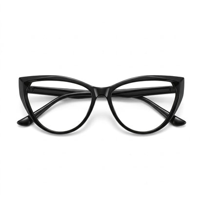 Lunettes Photochromiques – Cat Eye Noir Intense Vision Adaptative