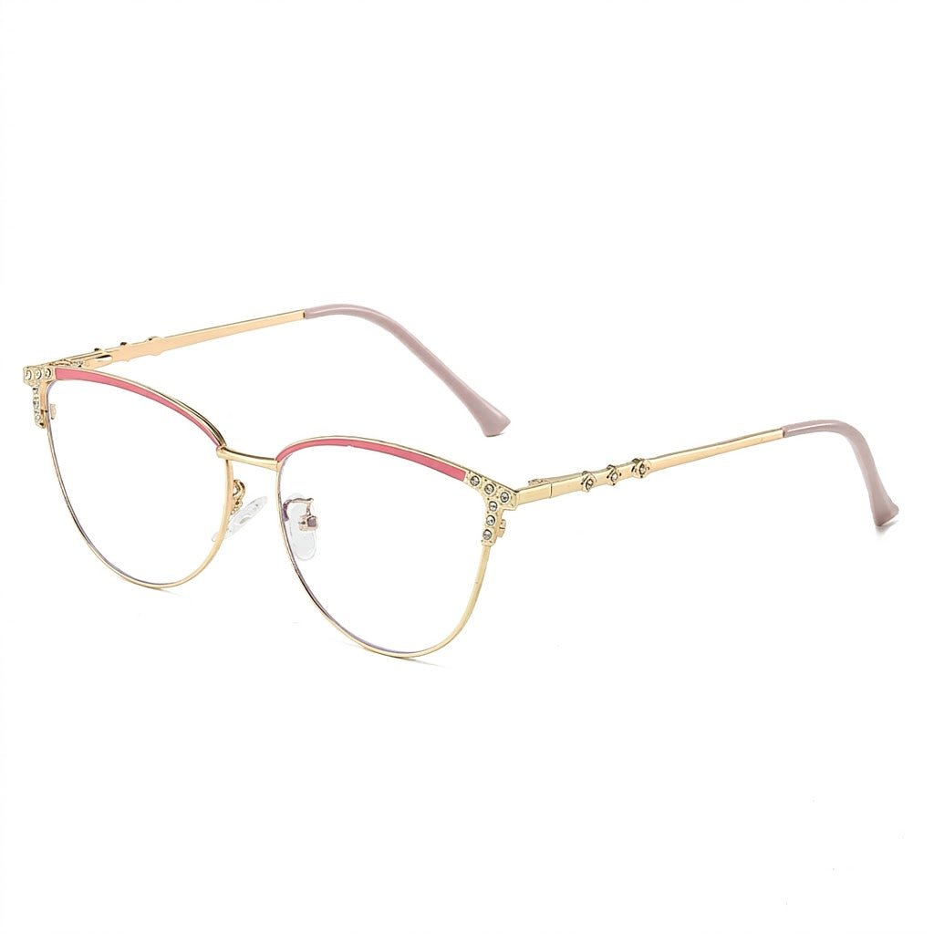 Lunettes Photochromiques – Teinte Automatique – Œil de Chat Rose Gold