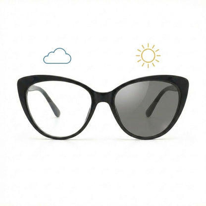 Lunettes Photochromiques – Teinte Automatique - Cat-Eye Ligne Féline