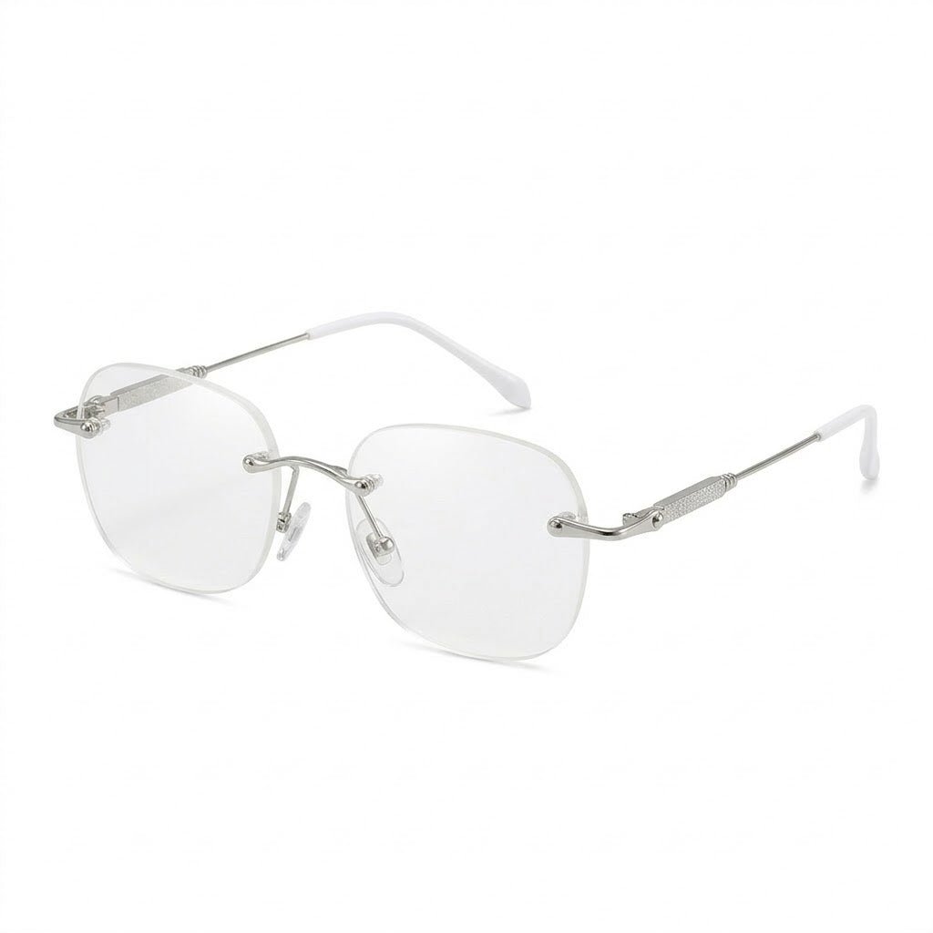 Lunettes Photochromiques – Teinte Automatique - Design Rimless Argenté