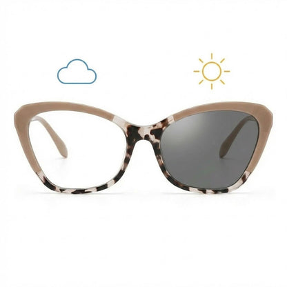 Lunettes Photochromiques – Teinte Automatique - Écaille Beige Raffiné