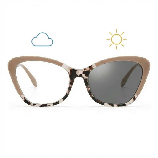 Lunettes Photochromiques – Teinte Automatique - Écaille Beige Raffiné