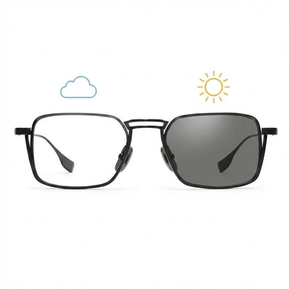 Lunettes Photochromiques – Teinte Automatique – Ligne Architecturale Moderne