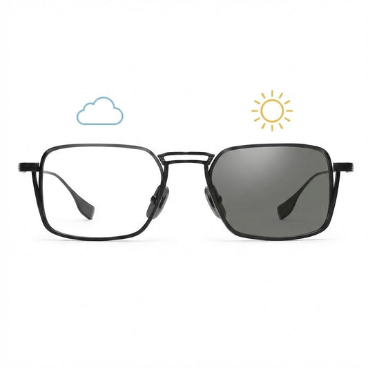 Lunettes Photochromiques – Teinte Automatique – Ligne Architecturale Moderne