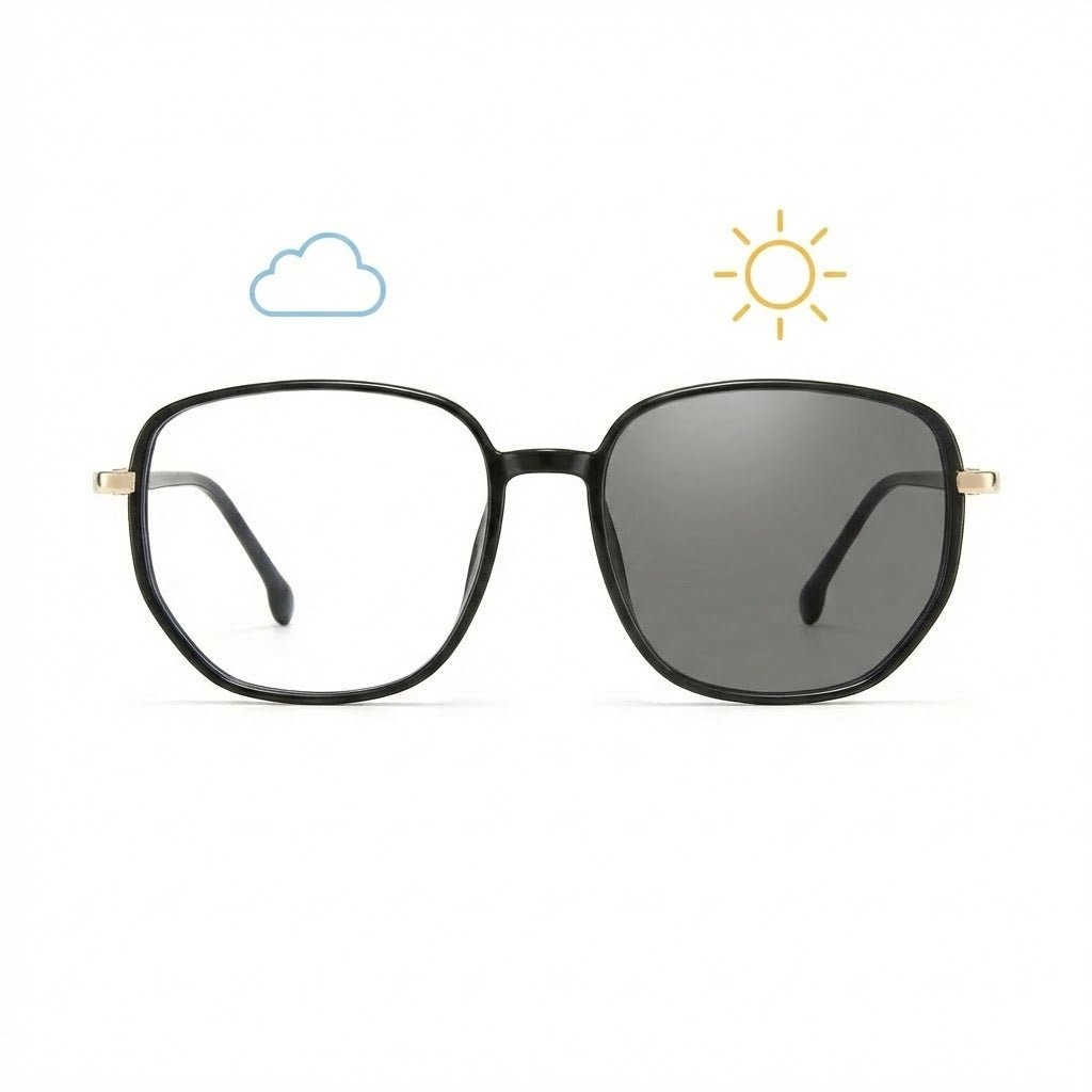 Lunettes Photochromiques – Teinte Automatique - Look Moderne Structuré