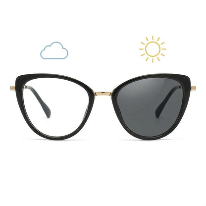 Lunettes Photochromiques – Teinte Automatique - Regard Structuré Noir