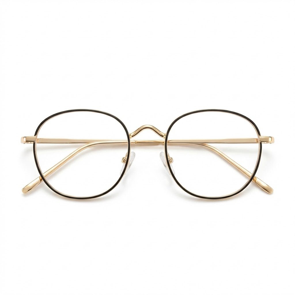 Lunettes Photochromiques – Teinte Automatique – Rond Urbain Premium doré