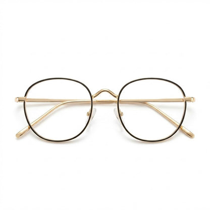 Lunettes Photochromiques – Teinte Automatique – Rond Urbain Premium doré