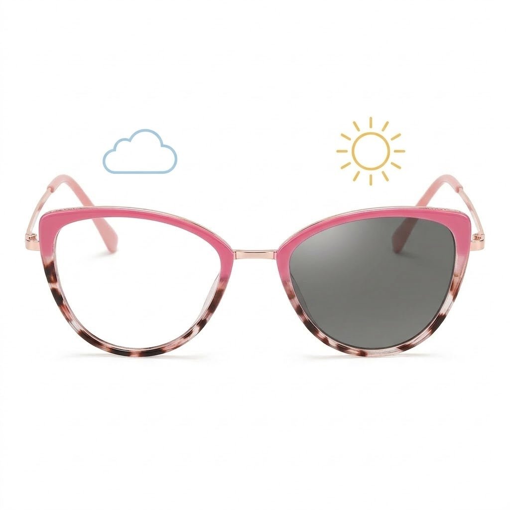 Lunettes Photochromiques – Teinte Automatique - Structure Rosée Fine