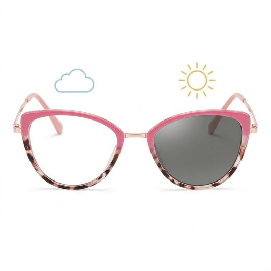 Lunettes Photochromiques – Teinte Automatique - Structure Rosée Fine