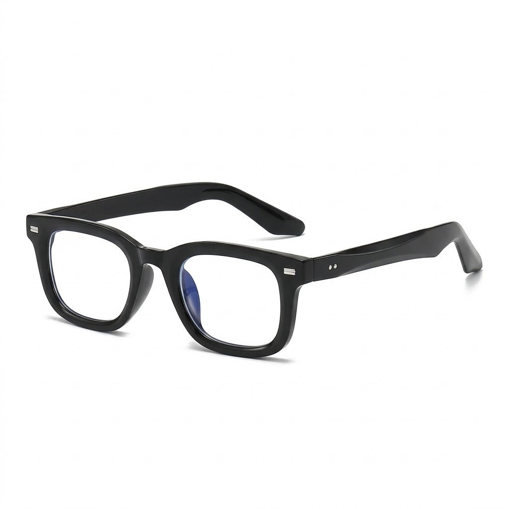 Lunettes Photogray Anti-Reflet – Allure Rectangulaire Noire Contemporaine
