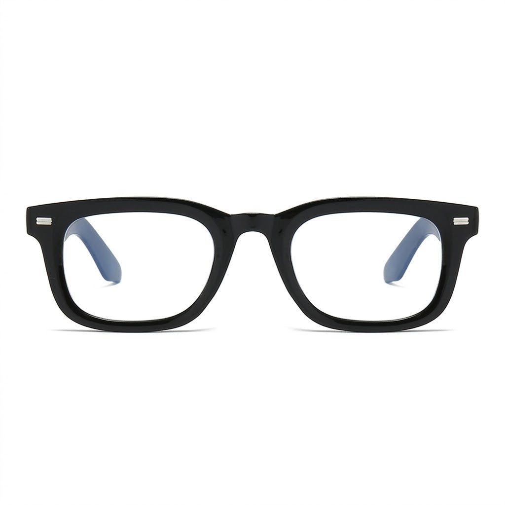 Lunettes Photogray Anti-Reflet – Allure Rectangulaire Noire Contemporaine