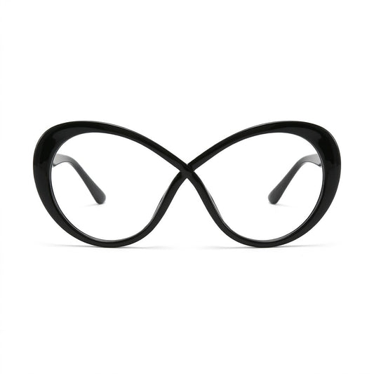 Lunettes Photogray Anti-Reflet – Design Oversize Noir Forme Papillon Chic