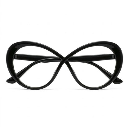 Lunettes Photogray Anti-Reflet – Design Oversize Noir Forme Papillon Chic