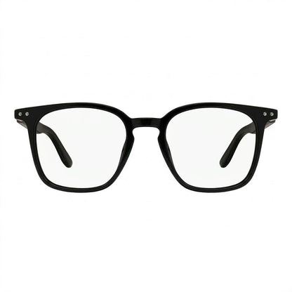 Lunettes Photogray Anti-Reflet Montblanc – Carré Noir Brillant Branches Bois Naturel