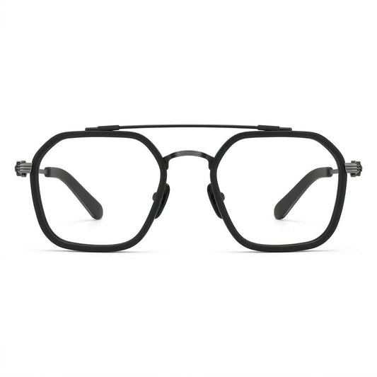 Lunettes photogray carrées aviateur noires urbaines – Amzi Optique Dakar