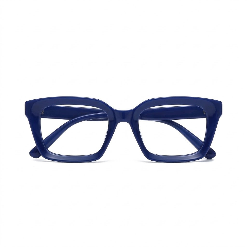 Lunettes Photogray Anti-Reflet – Monture Carrée Bleue Moderne