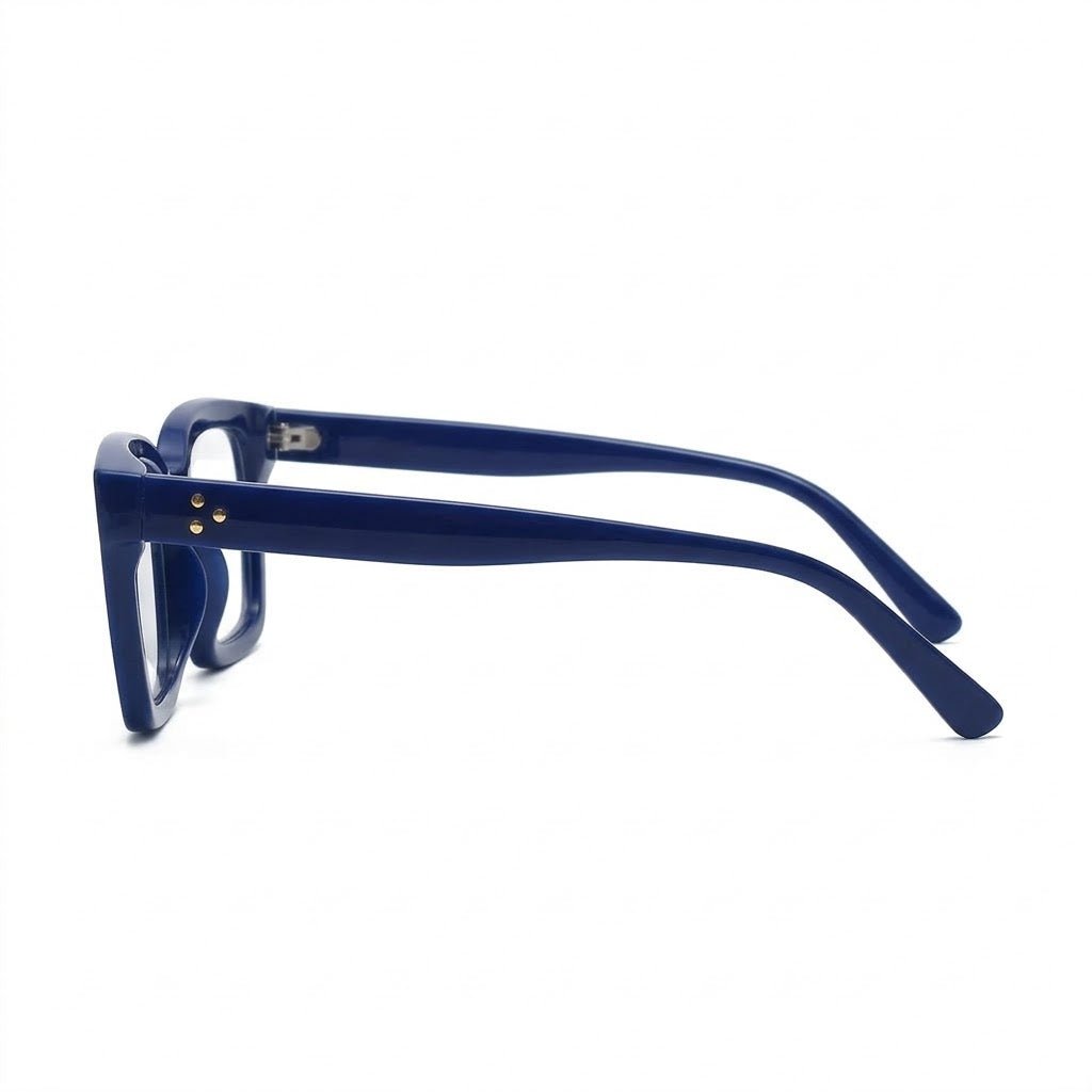 Lunettes Photogray Anti-Reflet – Monture Carrée Bleue Moderne