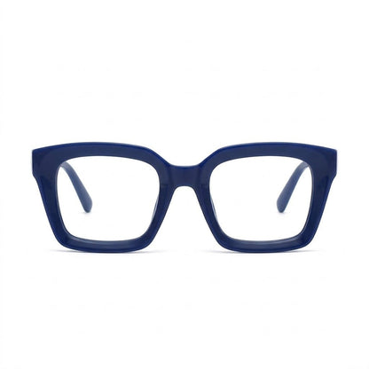 Lunettes Photogray Anti-Reflet – Monture Carrée Bleue Moderne
