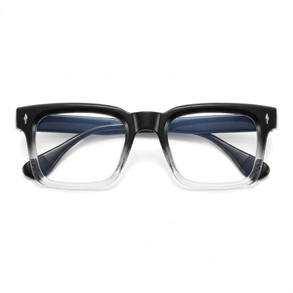 Lunettes Photogray Anti-Reflet – Monture Carrée Dégradé Noir Gris Intemporelle