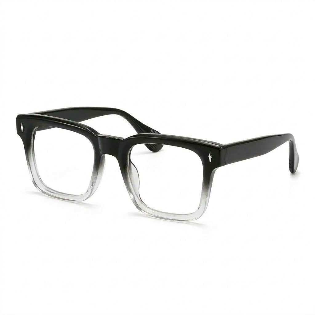 Lunettes Photogray Anti-Reflet – Monture Carrée Dégradé Noir Gris Intemporelle
