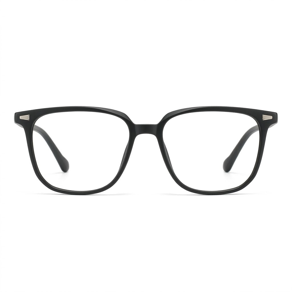 Lunettes Photogray Anti-Reflet – Monture Carrée Noire Fine Chic Urbain