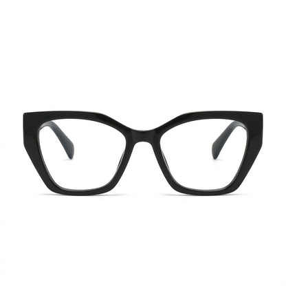 Lunettes Photogray Anti-Reflet – Monture Œil de Chat Noire Brillante Élégante