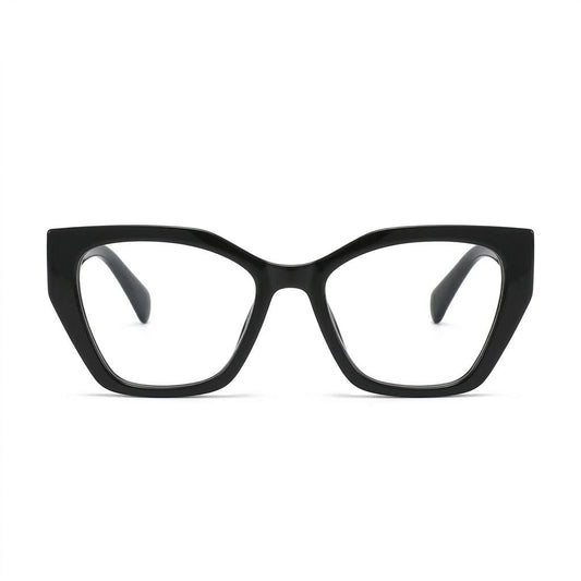 Lunettes Photogray Anti-Reflet – Monture Œil de Chat Noire Brillante Élégante