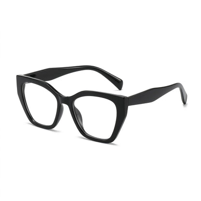 Lunettes Photogray Anti-Reflet – Monture Œil de Chat Noire Brillante Élégante