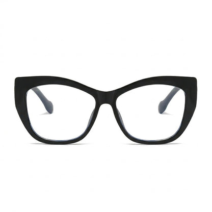 Lunettes Photogray Anti-Reflet – Monture Papillon Angulaire Noire Style Moderne