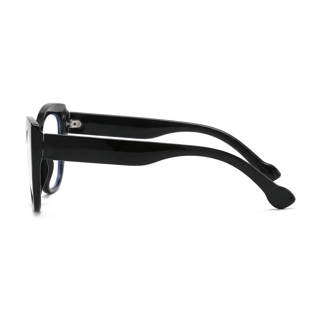 Lunettes Photogray Anti-Reflet – Monture Papillon Angulaire Noire Style Moderne