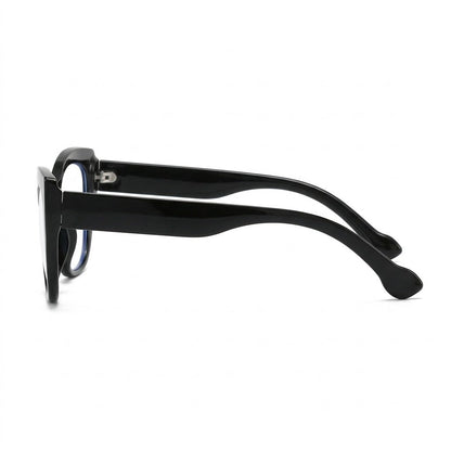 Lunettes Photogray Anti-Reflet – Monture Papillon Angulaire Noire Style Moderne