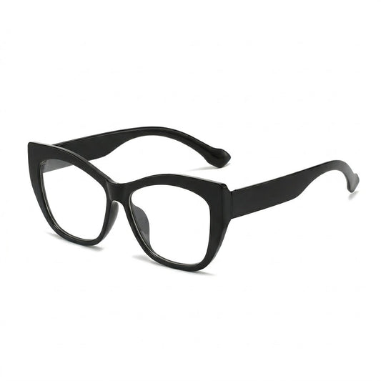 Lunettes Photogray Anti-Reflet – Monture Papillon Angulaire Noire Style Moderne