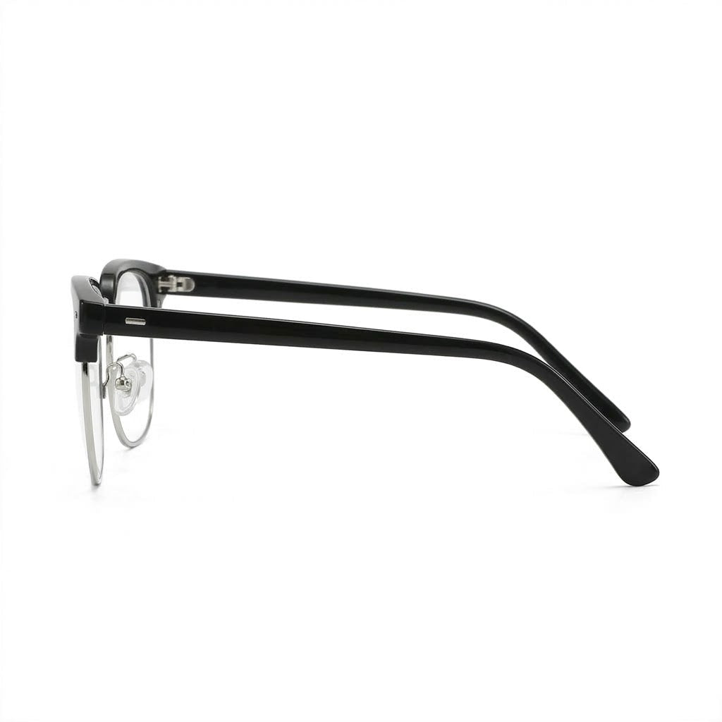 Lunettes Photogray Anti-Reflet – Monture Ronde Demi-Cerclée Chic Moderne