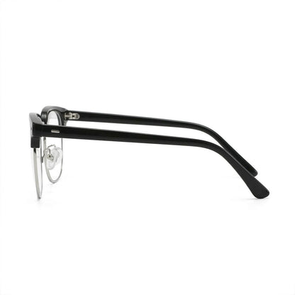 Lunettes Photogray Anti-Reflet – Monture Ronde Demi-Cerclée Chic Moderne