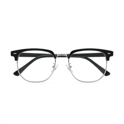 Lunettes Photogray Anti-Reflet – Monture Ronde Demi-Cerclée Chic Moderne