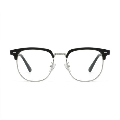 Lunettes Photogray Anti-Reflet – Monture Ronde Demi-Cerclée Chic Moderne